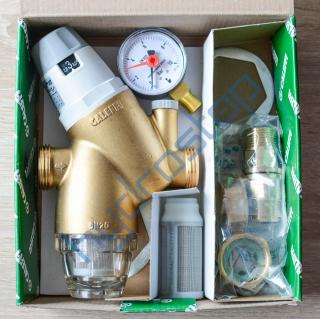 Redukční ventil tlaku vody s filtrem CALEFFI 5351 - 3/4" s manometrem obr.5