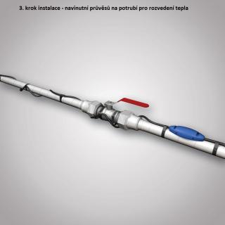 Topný kabel na potrubí s termostatem Fenix PFP 1m/12W obr.4