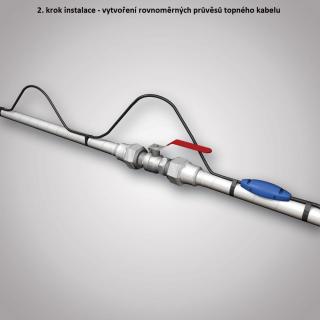 Topný kabel na potrubí s termostatem Fenix PFP 42m/490W obr.3