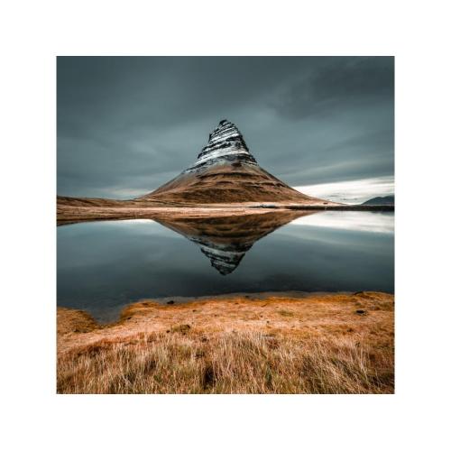 Infra topný obraz Kirkjufell 60x60cm (300W), Bezrámové provedení