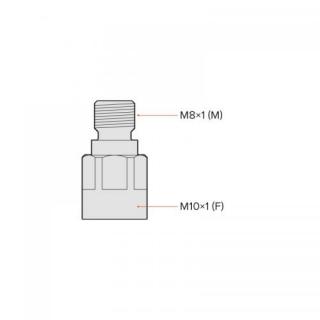 Redukce Merabell M10x1(F) - M8x1(M) pro hadice Aqua (sada) obr.1